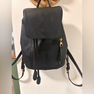 Universal Thread Black Leather Backpack